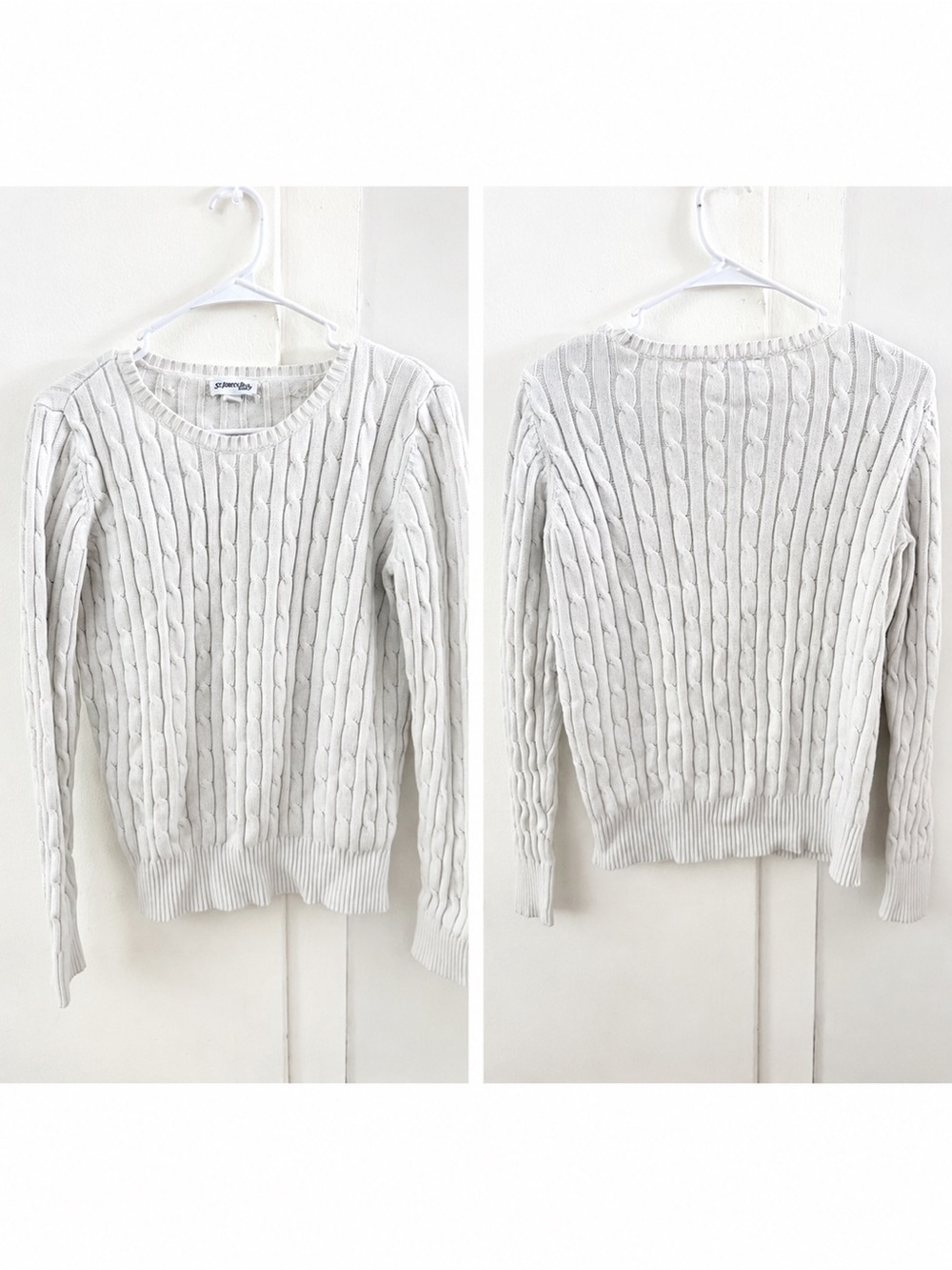 St John’s Bay Cable Knit Crewneck Sweater